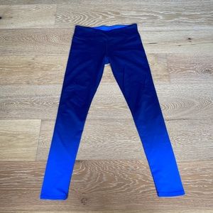 Fabletics Blue Ombré Leggings size small
